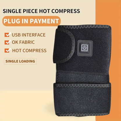 Heated Knee Brace Support For Arthritis Electric Knee Heating Pad Joint Pain Warmer Old Cold Leg Su 2