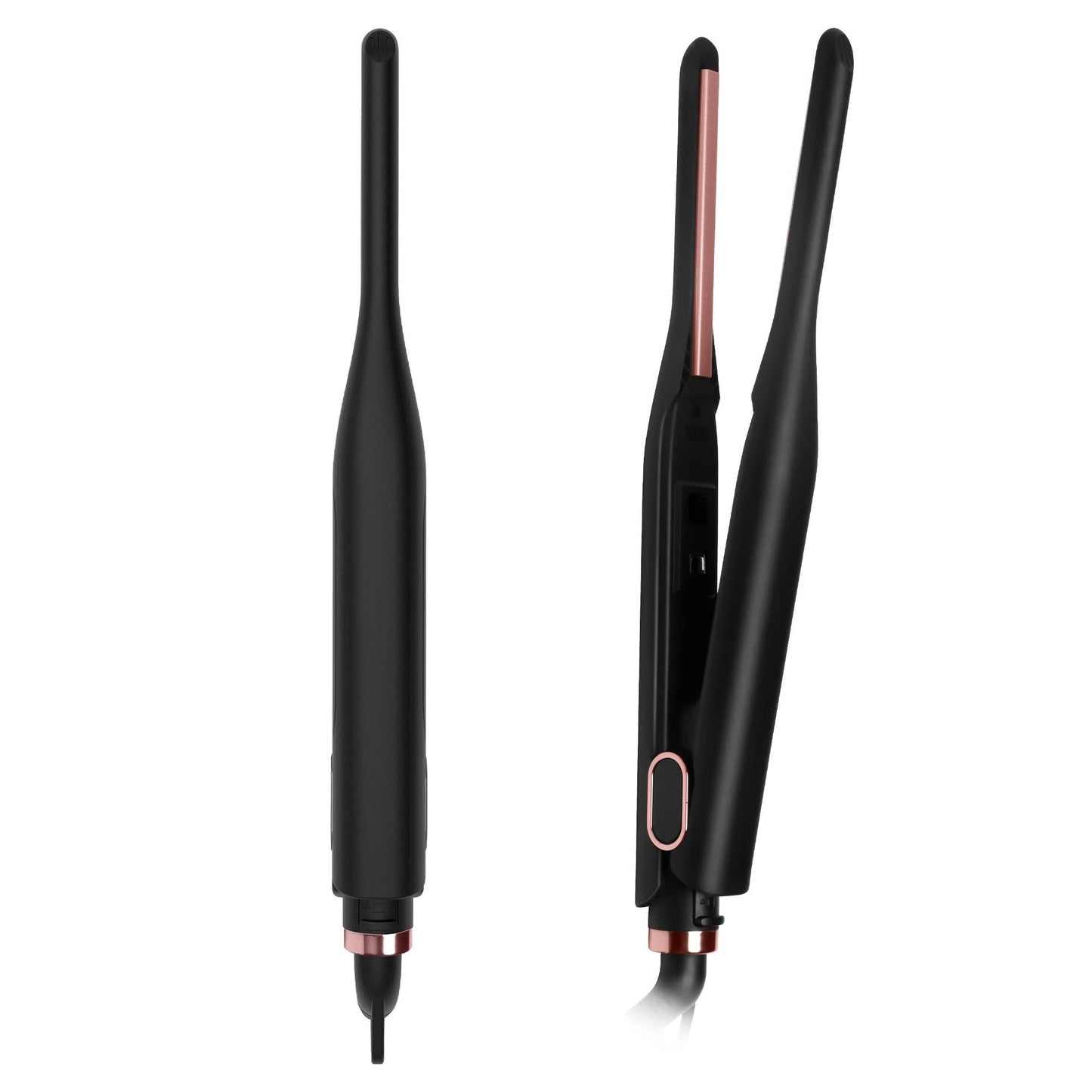 Mini Flat Iron for Short Hair and Beard with Adjustable Temperature