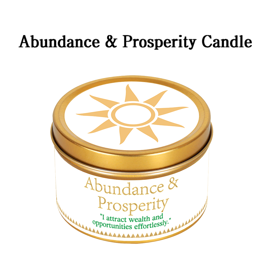 Abundance And Prosperity Ritual Candle Soy Wax Scented Candle With Crystal Home Aromatherapy Gift 5