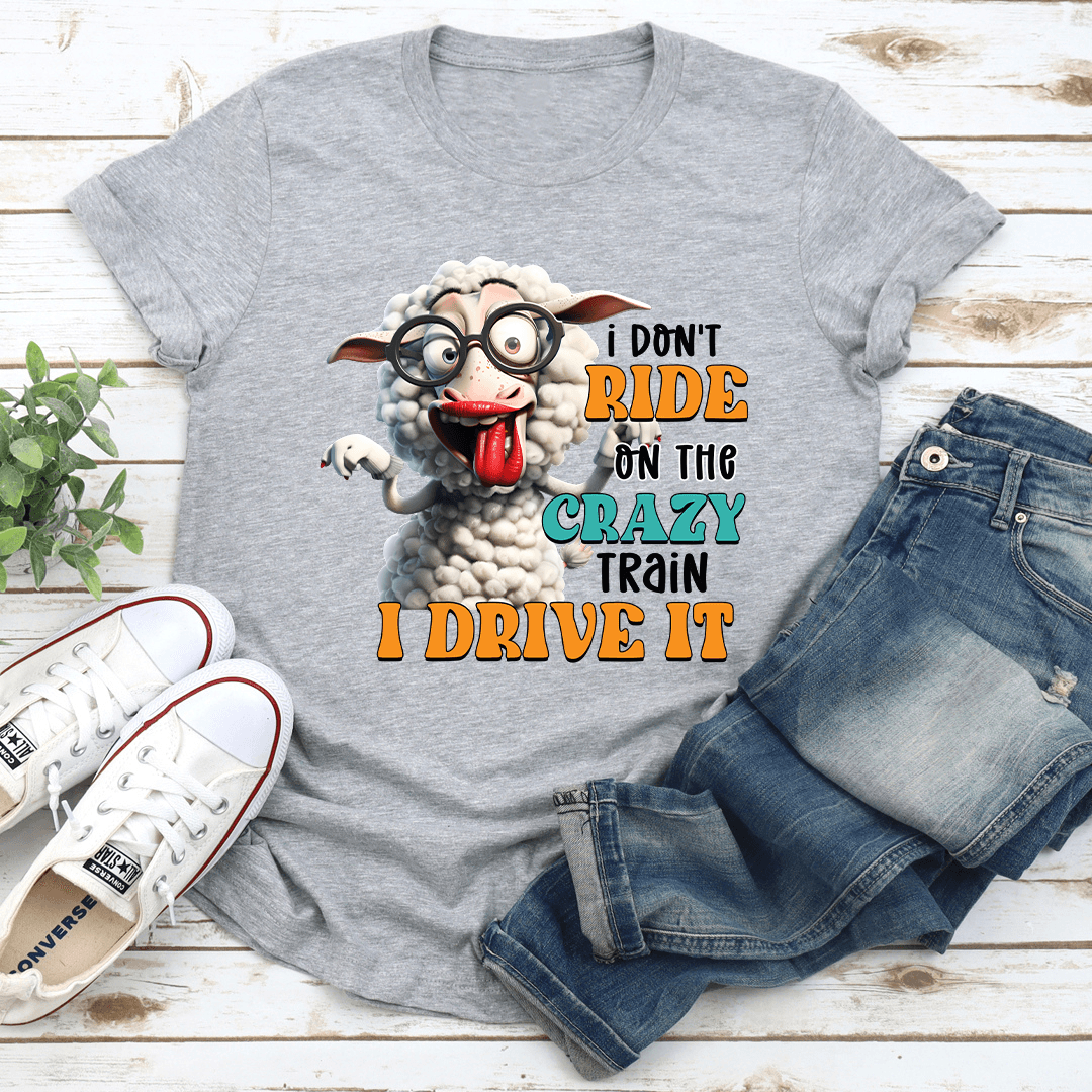 I Dont Ride On The Crazy Train Tee 3