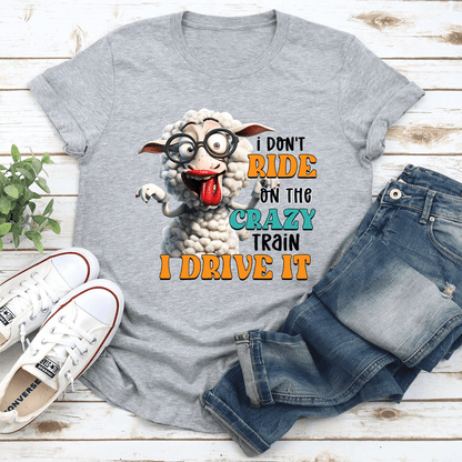 I Dont Ride On The Crazy Train Tee 3
