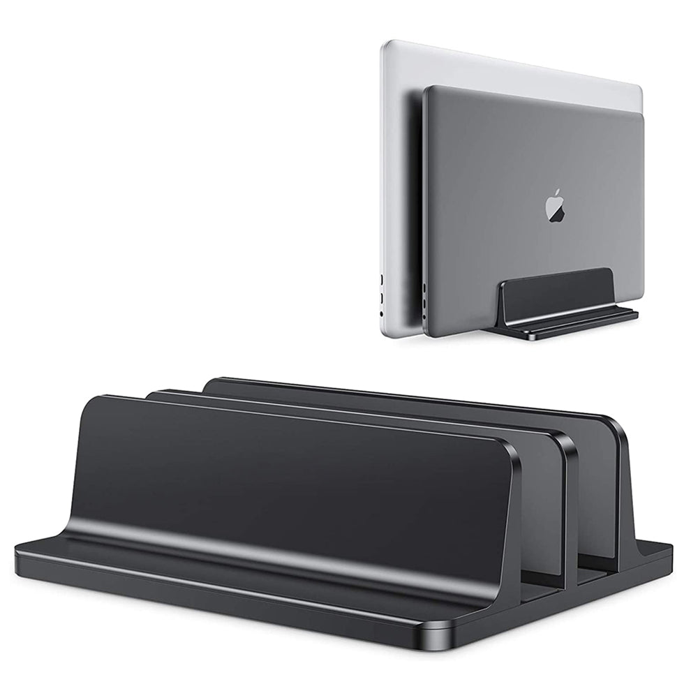 Aluminium Adjustable Vertical Laptop Stand, Portable Notebook Mount, MacBook Pro Air Holder, Support Base, Accessory