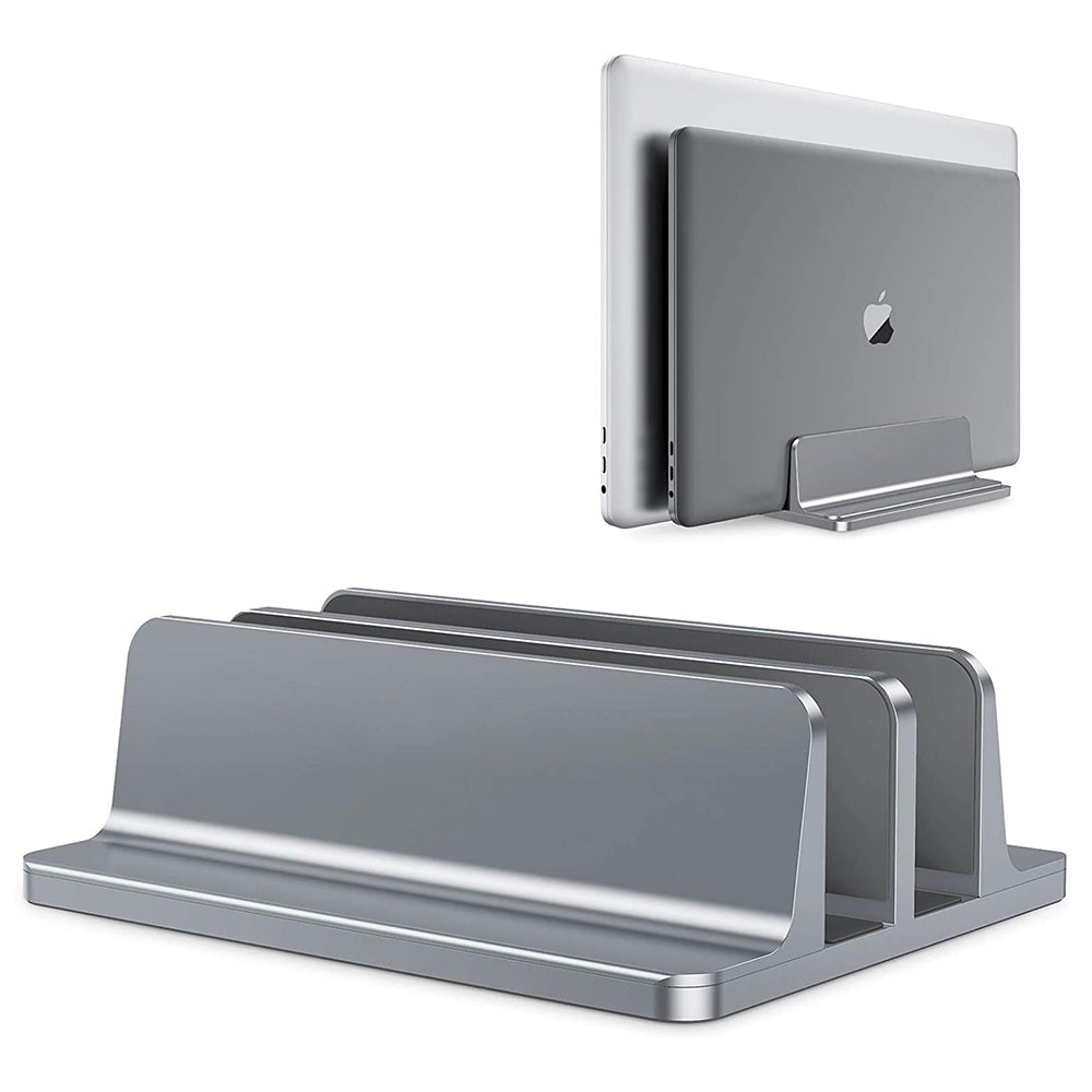Aluminium Adjustable Vertical Laptop Stand, Portable Notebook Mount, MacBook Pro Air Holder, Support Base, Accessory