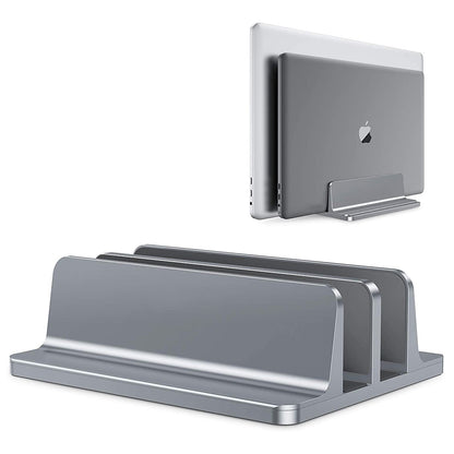 Aluminium Adjustable Vertical Laptop Stand, Portable Notebook Mount, MacBook Pro Air Holder, Support Base, Accessory
