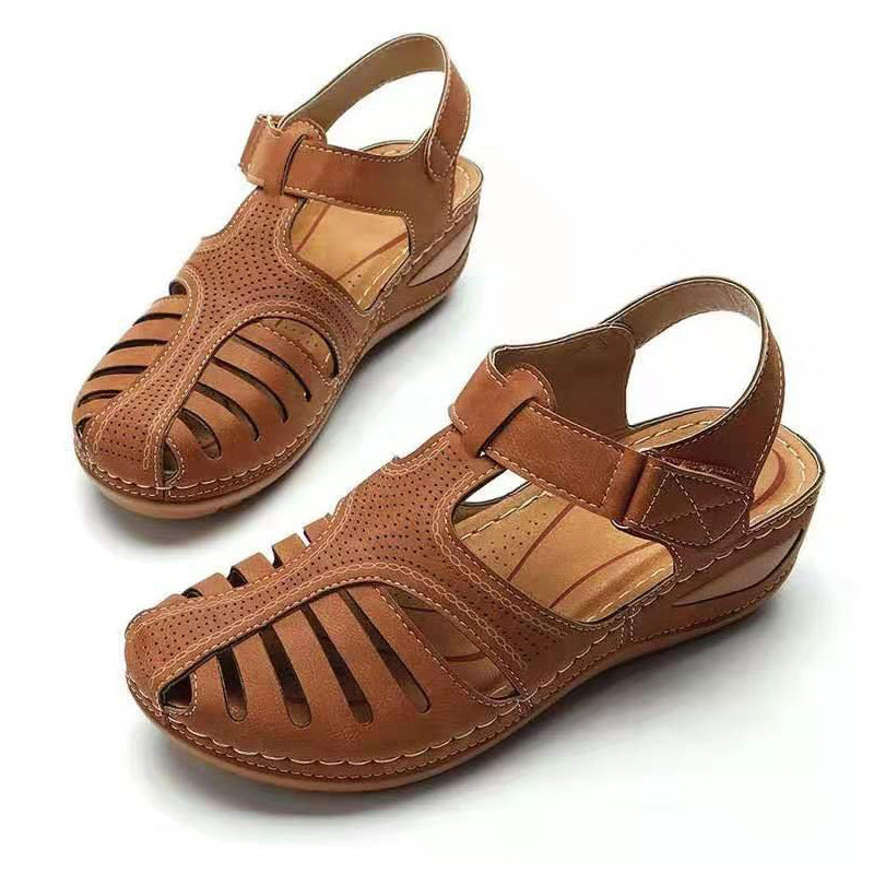 Premium Orthopedic New Womens Sandals Bunion Corrector Flats With Soft Sole Casual Beach Wedge Vulc 1