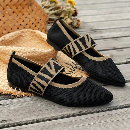 Socofy Womens Ballet Flats Casual Shoes Low Heel Barefoot Elegant Sneakers, Comfortable Pointed Toe Fashion Shoes