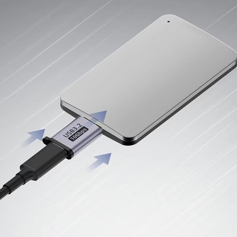 Type-C USB3.0 Micro B Connector, Micro B USB C 3.0 Male to Type C Female Adapter for External Hard Drive Disk