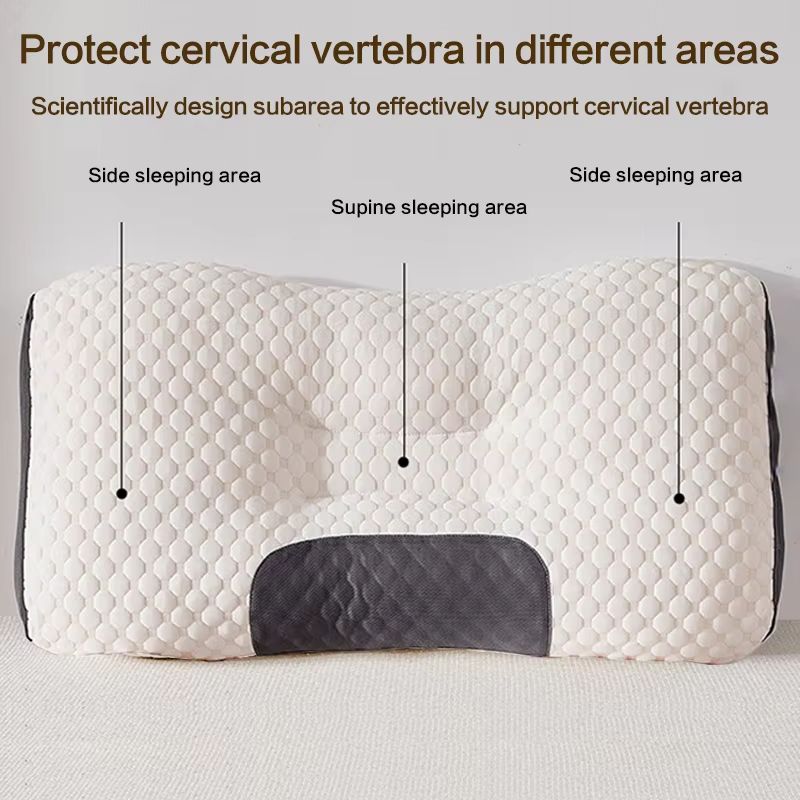 Orthopedic Soybean Fiber Neck Pillow  Cervical Support Massage Pillow For Better Sleep  Pain Relief 1
