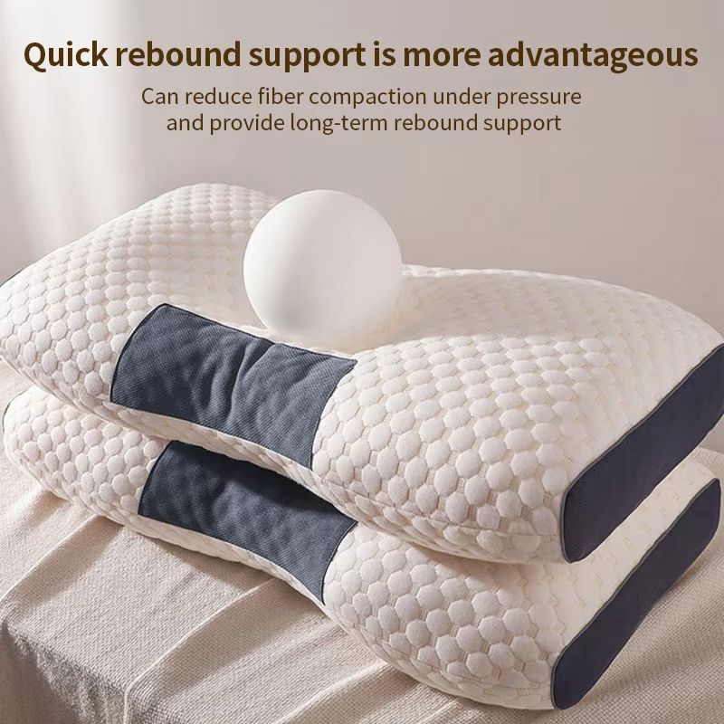 Orthopedic Soybean Fiber Neck Pillow  Cervical Support Massage Pillow For Better Sleep  Pain Relief 2