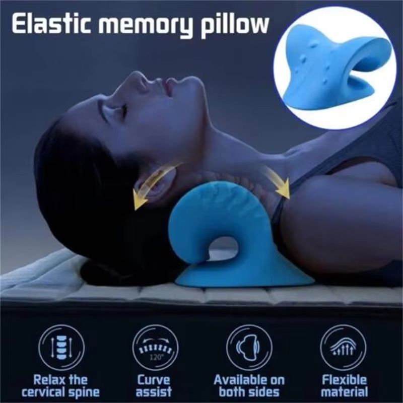 Advanced Cervical Traction Device  Neck  Shoulder Relaxer Chiropractic Pillow For Pain Relief And P 2