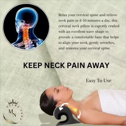 Advanced Cervical Traction Device  Neck  Shoulder Relaxer Chiropractic Pillow For Pain Relief And P 3