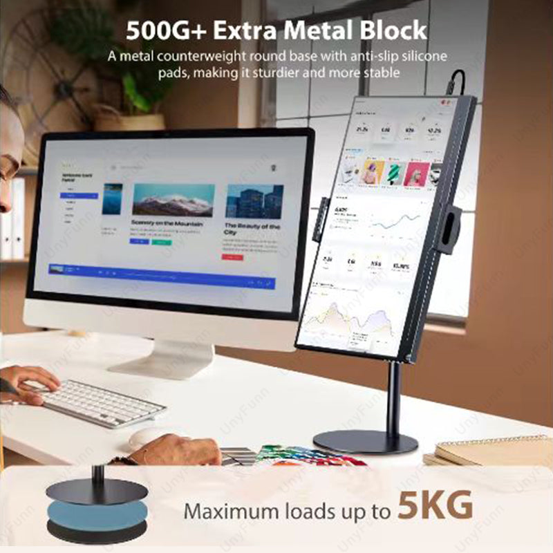 Desktop Monitor Bracket Portable Monitor Stand Adjustable Height Phone Tablet Monitor Support Holde 2