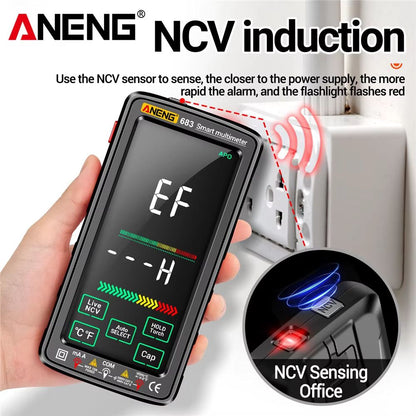ANENG 683 Smart Multimeter  HighEnd 6000 Counts Rechargeable Touchscreen ACDC Voltage Tester  Multi 2