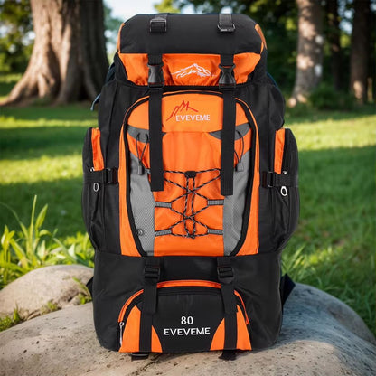 80L Outdoor Mountaineering Backpack  HeavyDuty Hiking Travel  Camping Backpack For Men And Women 3