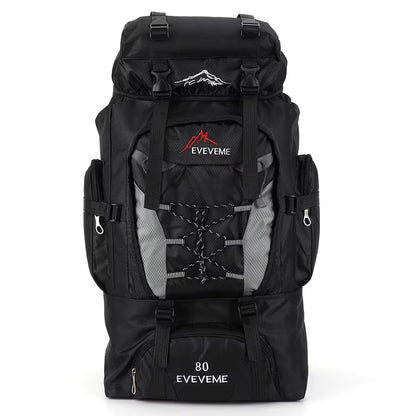 80L Outdoor Mountaineering Backpack  HeavyDuty Hiking Travel  Camping Backpack For Men And Women 7