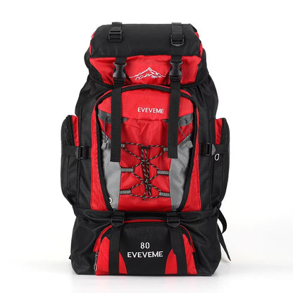 80L Outdoor Mountaineering Backpack  HeavyDuty Hiking Travel  Camping Backpack For Men And Women 8