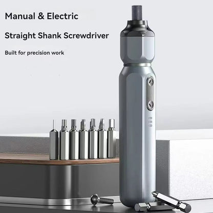 Mini Cordless Electric Screwdriver – Rechargeable Lithium Battery, Manual/Auto Precision Drill Tool
