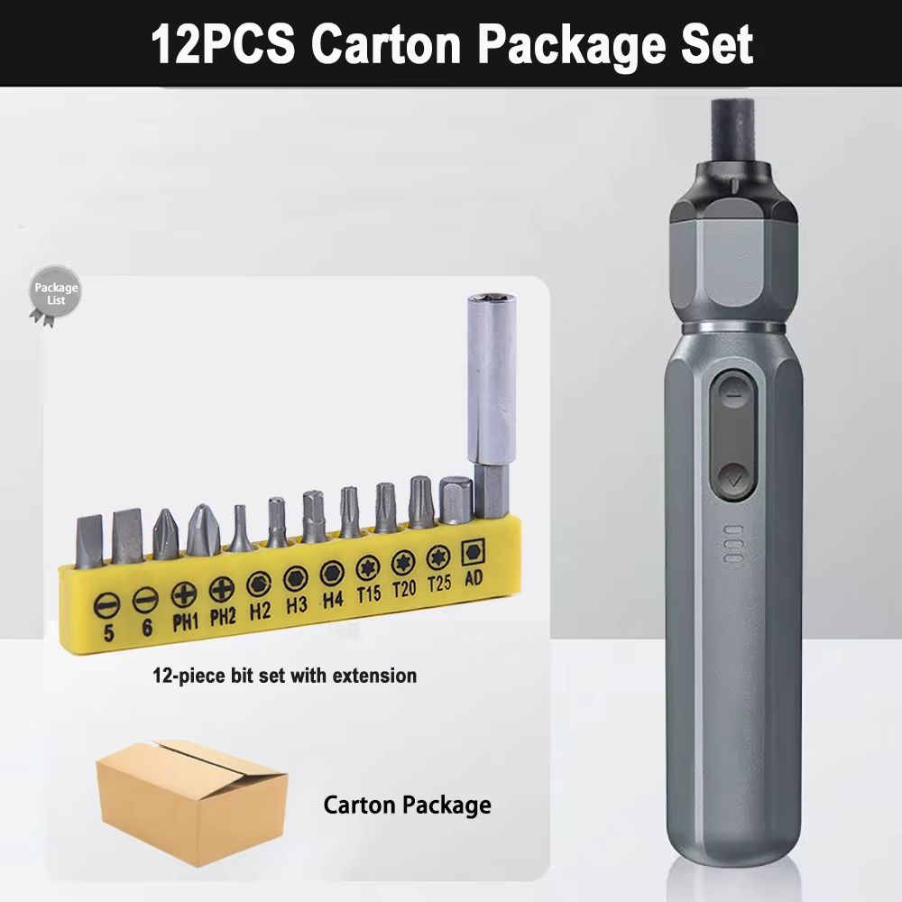 Mini Cordless Electric Screwdriver  Rechargeable Lithium Battery ManualAuto Precision Drill Tool 8