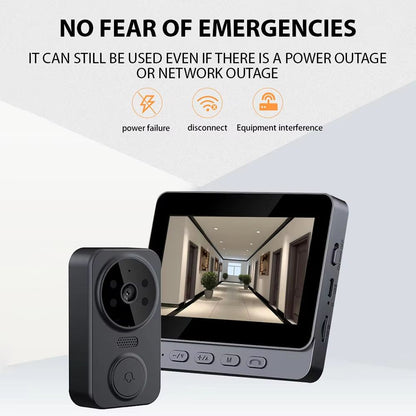 43 Wireless Video Doorbell With IPS Screen  Smart HD Visual Intercom  TwoWay Audio 1