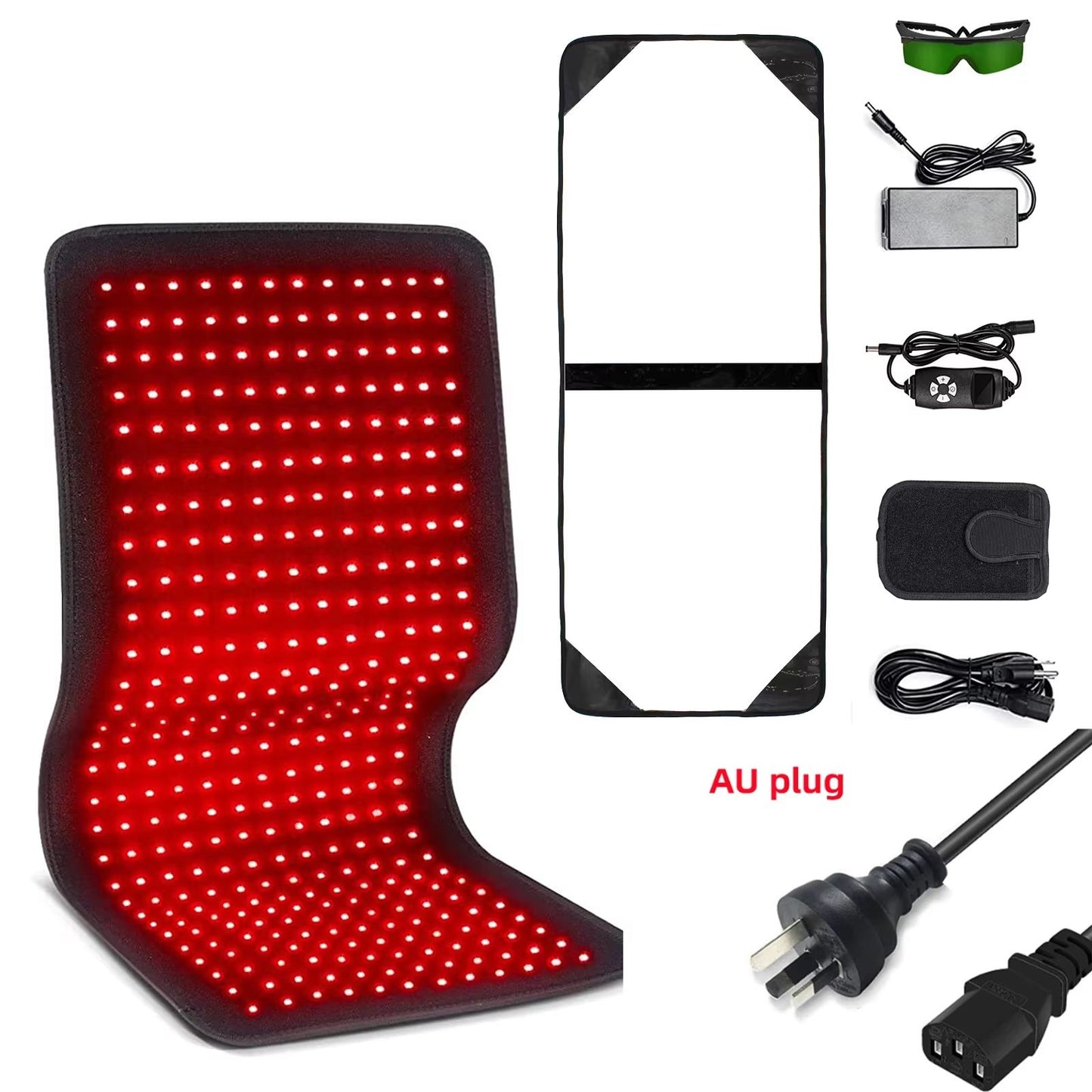 Red  Infrared Therapy Belt  Wearable LED Heating Pad For Pain Relief And Muscle Recovery 6