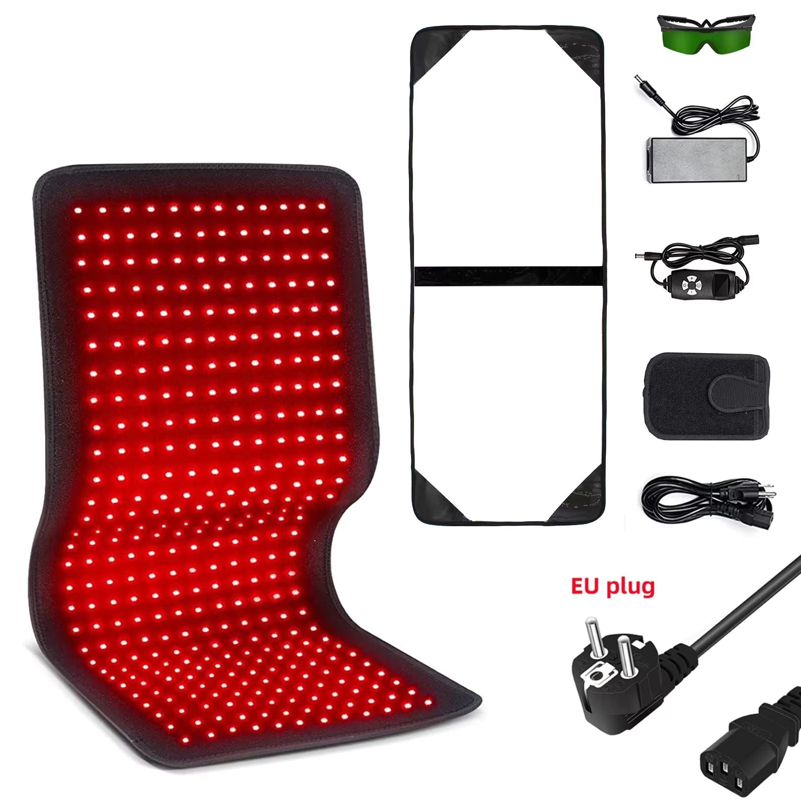 Red  Infrared Therapy Belt  Wearable LED Heating Pad For Pain Relief And Muscle Recovery 8