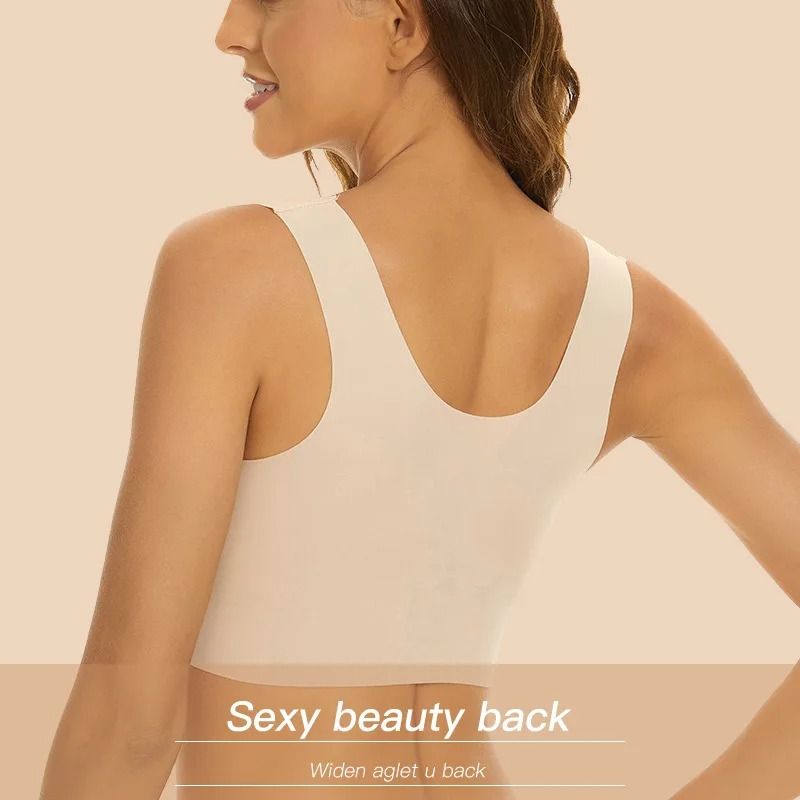 Women Plus Size Lace Bra Wire Free Bralette 3