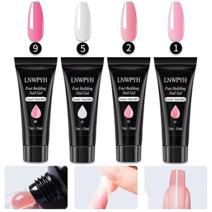 Gel Nail Polish Kit With UV Nail Lamp  Electric Drill  Complete Soak Off Gel Nail Kit With Base  To 4