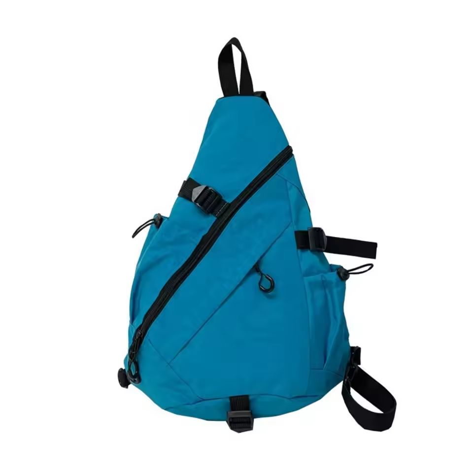 Mens Chest Bag Large Capacity Shoulder Bag With Multiple Pockets Oxford Cloth 6