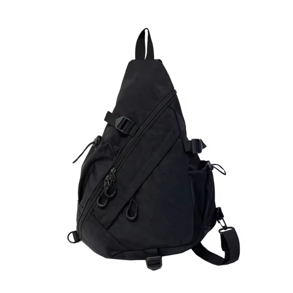 Mens Chest Bag Large Capacity Shoulder Bag With Multiple Pockets Oxford Cloth 7