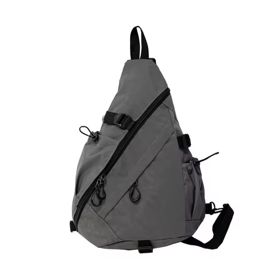 Mens Chest Bag Large Capacity Shoulder Bag With Multiple Pockets Oxford Cloth 8