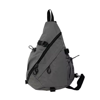 Mens Chest Bag Large Capacity Shoulder Bag With Multiple Pockets Oxford Cloth 8