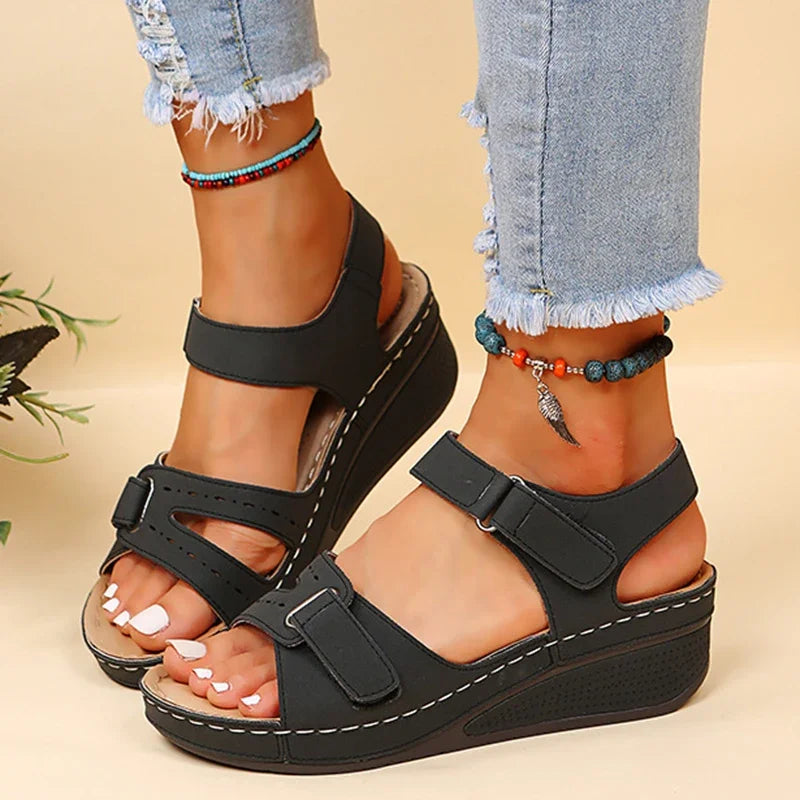 Womens Summer Wedge Sandals New Fashion Non Slip Lightweight Platform Sandalias Mujer Casual Beach  1