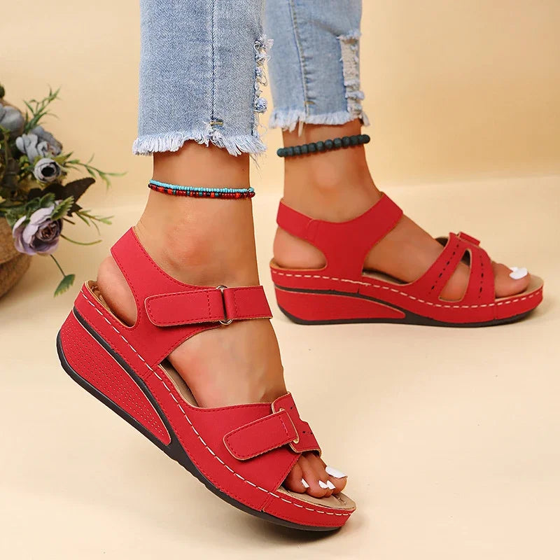 Womens Summer Wedge Sandals New Fashion Non Slip Lightweight Platform Sandalias Mujer Casual Beach  2