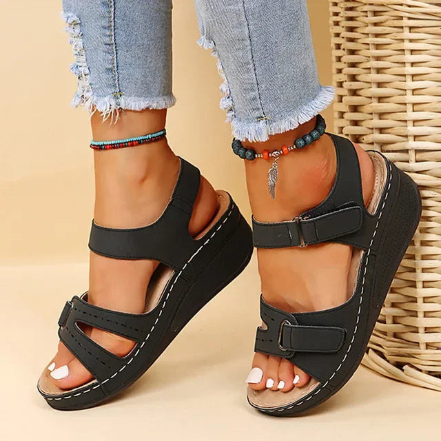 Womens Summer Wedge Sandals New Fashion Non Slip Lightweight Platform Sandalias Mujer Casual Beach  8