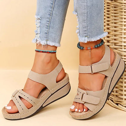 Womens Summer Wedge Sandals New Fashion Non Slip Lightweight Platform Sandalias Mujer Casual Beach  4