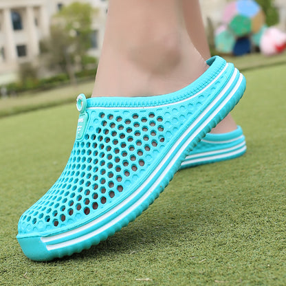 Unisex Hollow Out Women Shoes Beach Slippers NonSlide Casual Couple Sandal Flip Flops Breathable Me 3