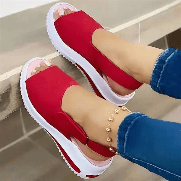 Lightweight Summer Sandals For Women Breathable Non Slip Peep Toe Shoes 3