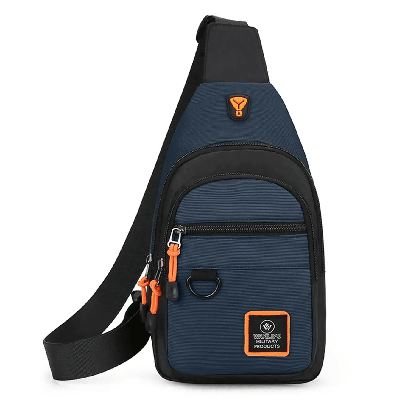 Mens Crossbody Shoulder Bag Multi Layer Business Chest Bag 4