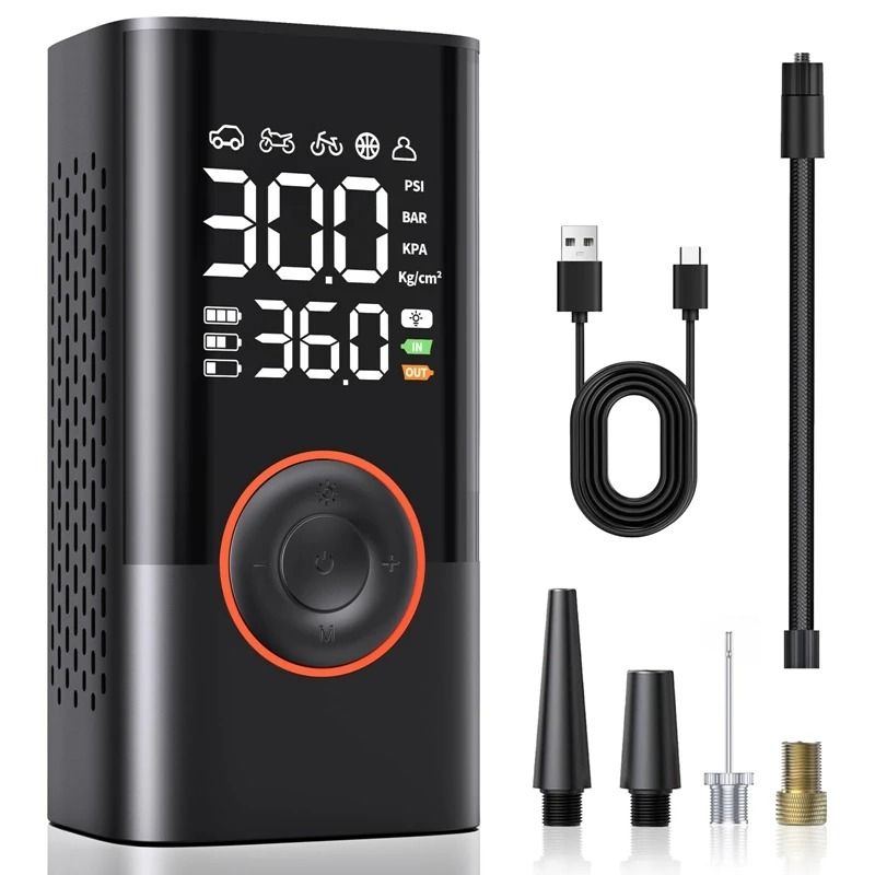 Wireless Car Air Compressor And Tire Inflator Pump With Rechargeable Battery 9