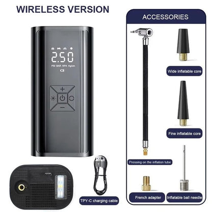 Wireless Car Air Compressor And Tire Inflator Pump With Rechargeable Battery 8
