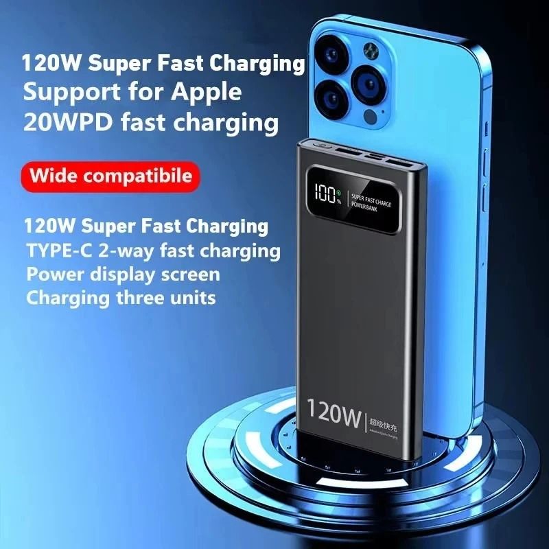 Super Fast Charging Power Bank 200000mAh With Digital Display And 120W Output 3