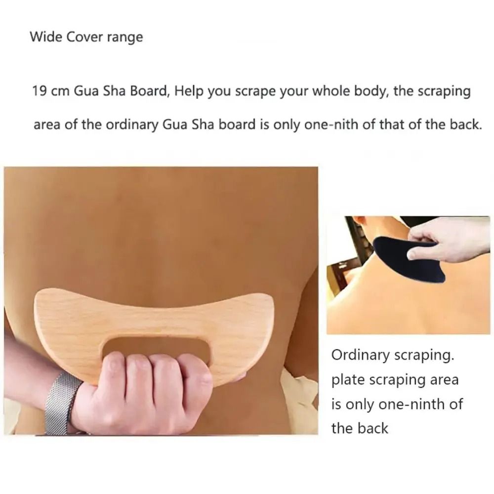 Wooden Gua Sha Massage Board For Body Scraping And Slimming Therapy 3