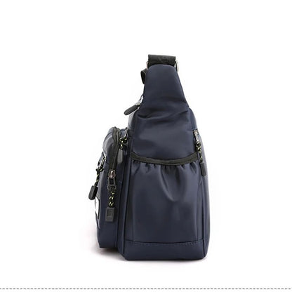 Mens Oxford Shoulder Bag With MultiLayer Pockets And Large Capacity 4