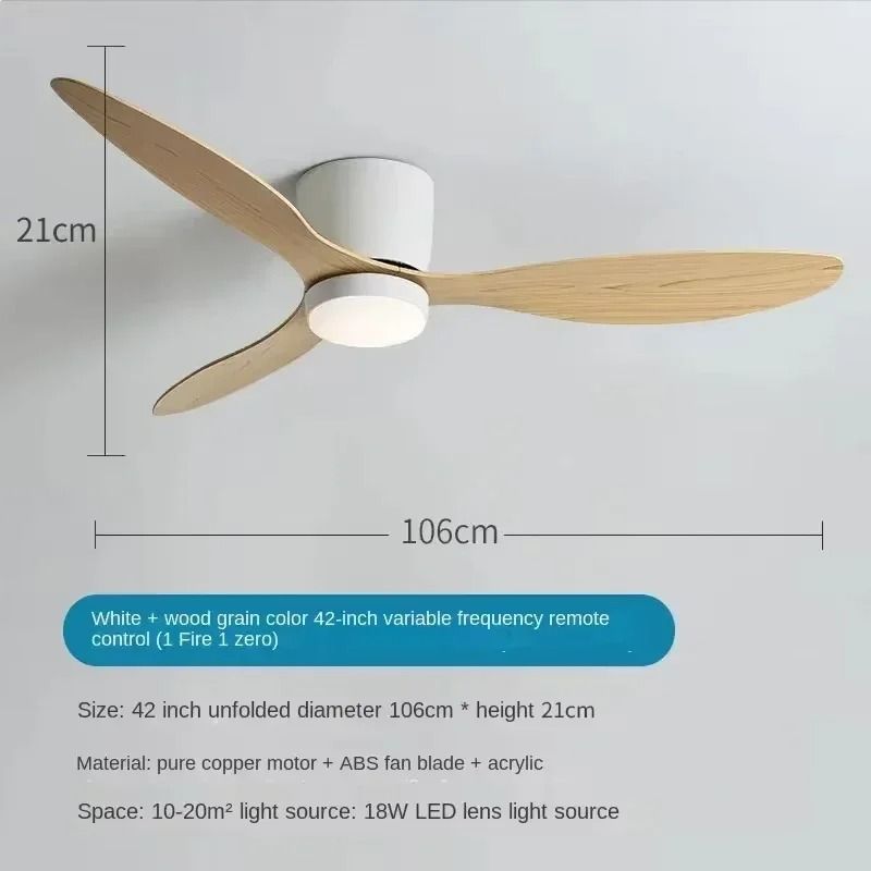 Modern LED Ceiling Fan Light With Remote Control For Bedrooms And Living Rooms 9