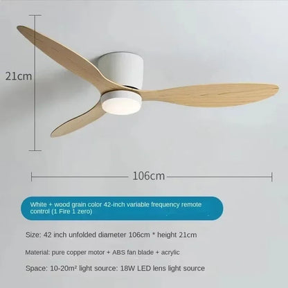 Modern LED Ceiling Fan Light With Remote Control For Bedrooms And Living Rooms 9