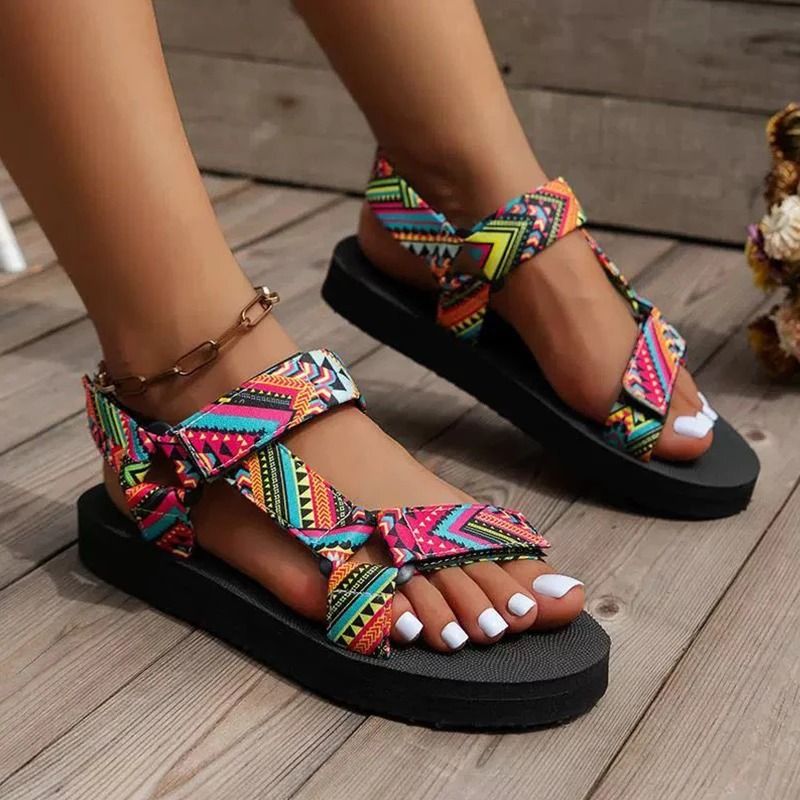 Summer Flat Womens Shoes Hemp Rope Beach Sandals Casual Slip On Slippers 2