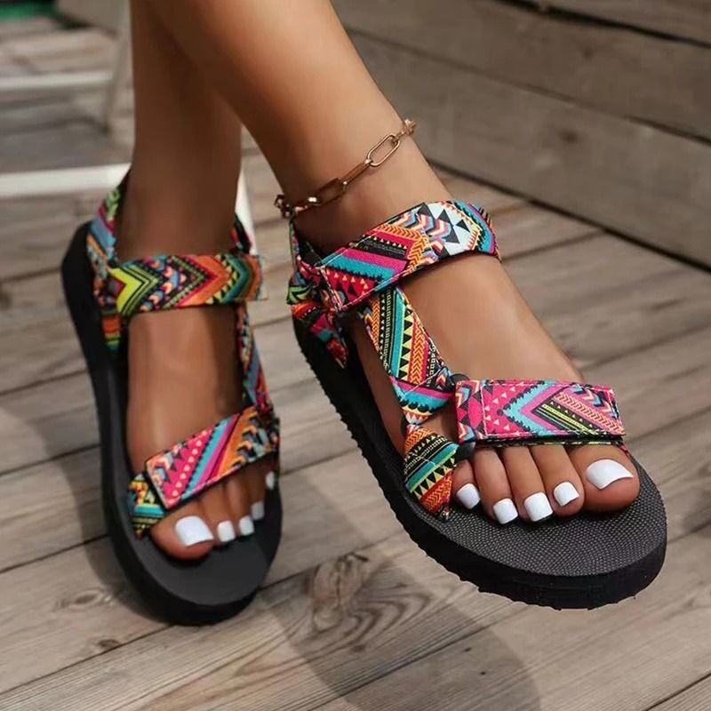 Summer Flat Womens Shoes Hemp Rope Beach Sandals Casual Slip On Slippers 6