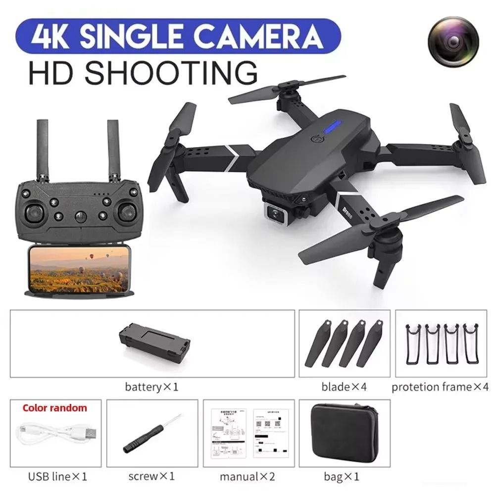 E88 Pro WiFi FPV Drone With 4K HD Camera Foldable Quadcopter For Adults And Kids 6