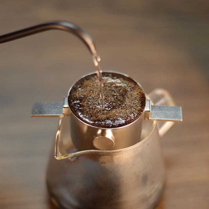 Stainless Steel Coffee Filter Cup Portable Hanging Ear Hand Brew Funnel 4
