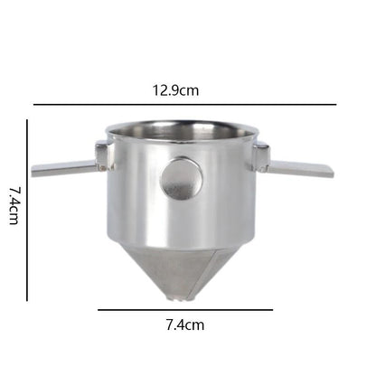 Stainless Steel Coffee Filter Cup Portable Hanging Ear Hand Brew Funnel 5